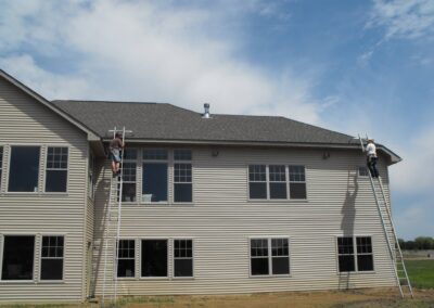 Seamless Gutters on a large house